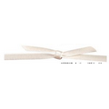 Antique White Satin Stretch Loop Ribbon & Bow (5Mmx6" Loop)